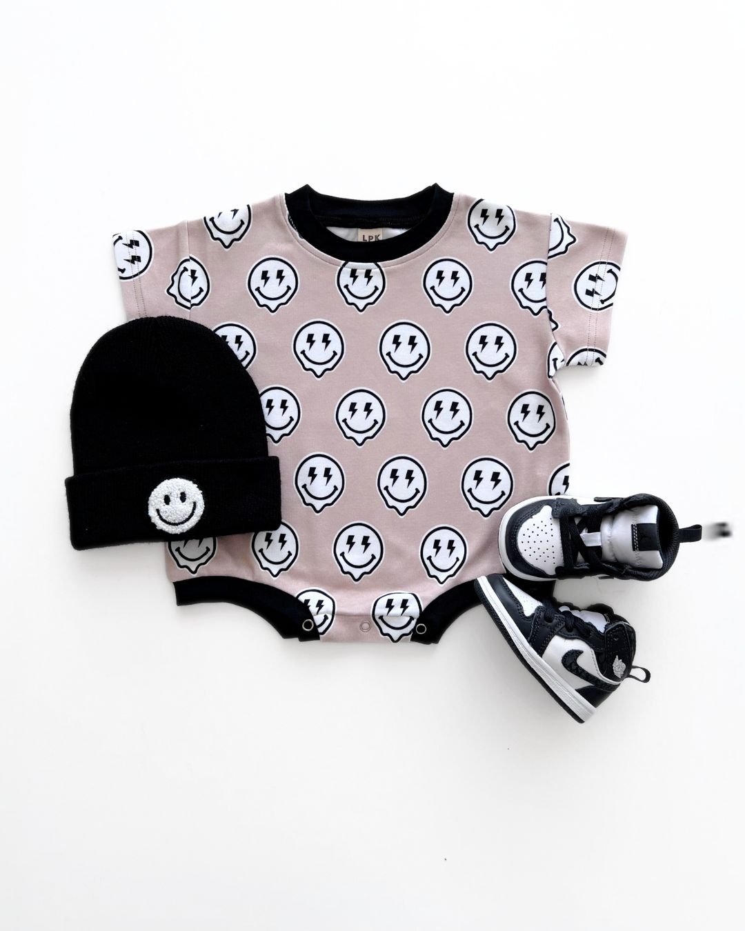 Short Sleeve Bubble Romper | Electric Drippy – LUCKY PANDA KIDS