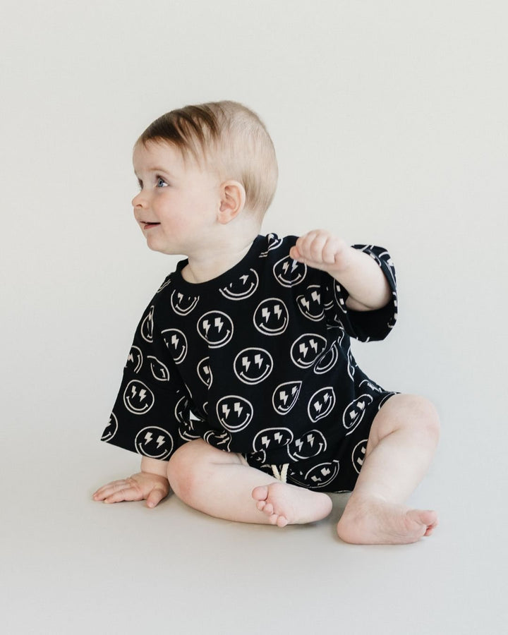 Shorts Set | Electric Smiley - LUCKY PANDA KIDS