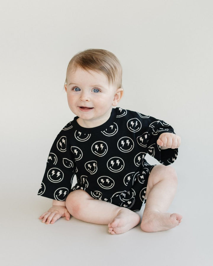 Shorts Set | Electric Smiley - LUCKY PANDA KIDS