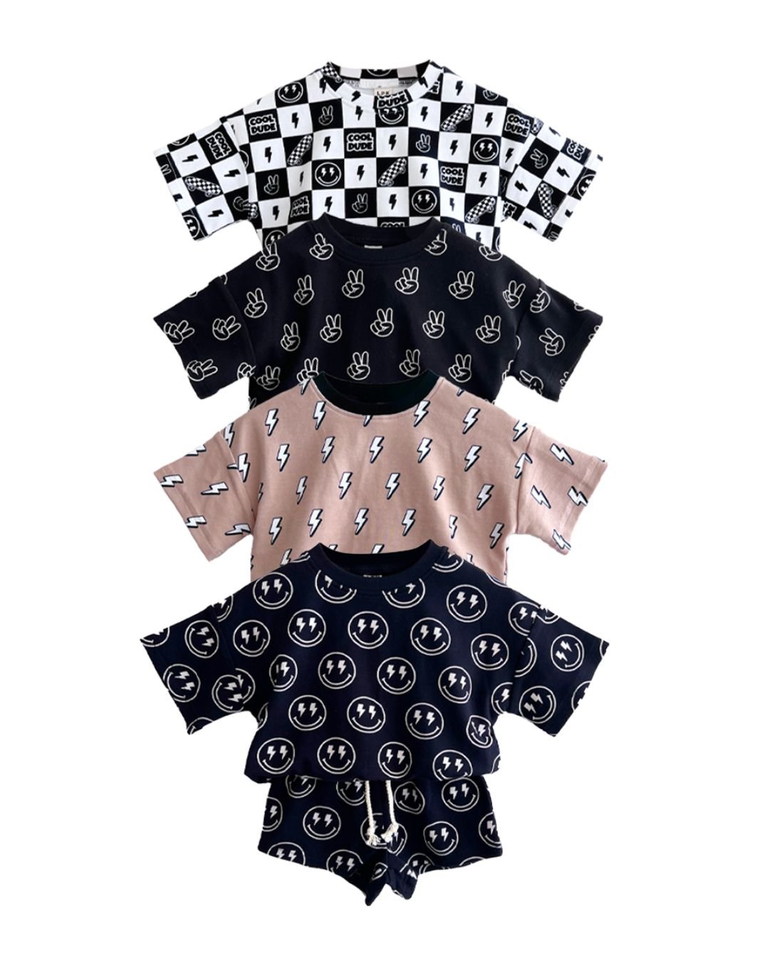 Shorts Set | Good Vibes - LUCKY PANDA KIDS