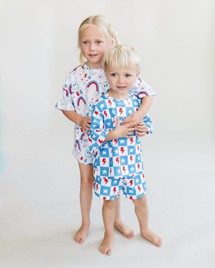 Shorts Set | Little Miss USA - Shorts Set - LUCKY PANDA KIDS