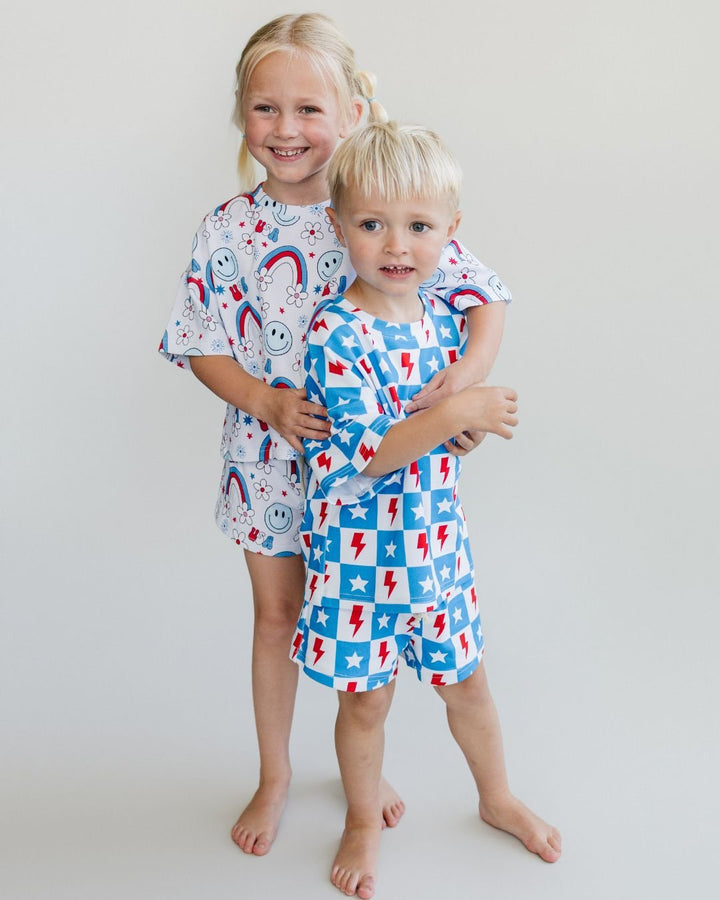 Shorts Set | Little Miss USA - Shorts Set - LUCKY PANDA KIDS