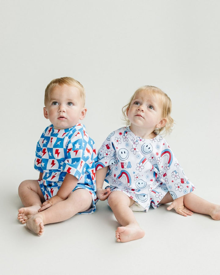 Shorts Set | Little Miss USA - Shorts Set - LUCKY PANDA KIDS