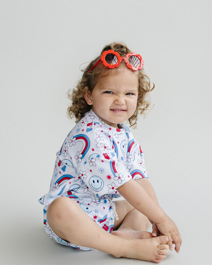 Shorts Set | Little Miss USA - Shorts Set - LUCKY PANDA KIDS