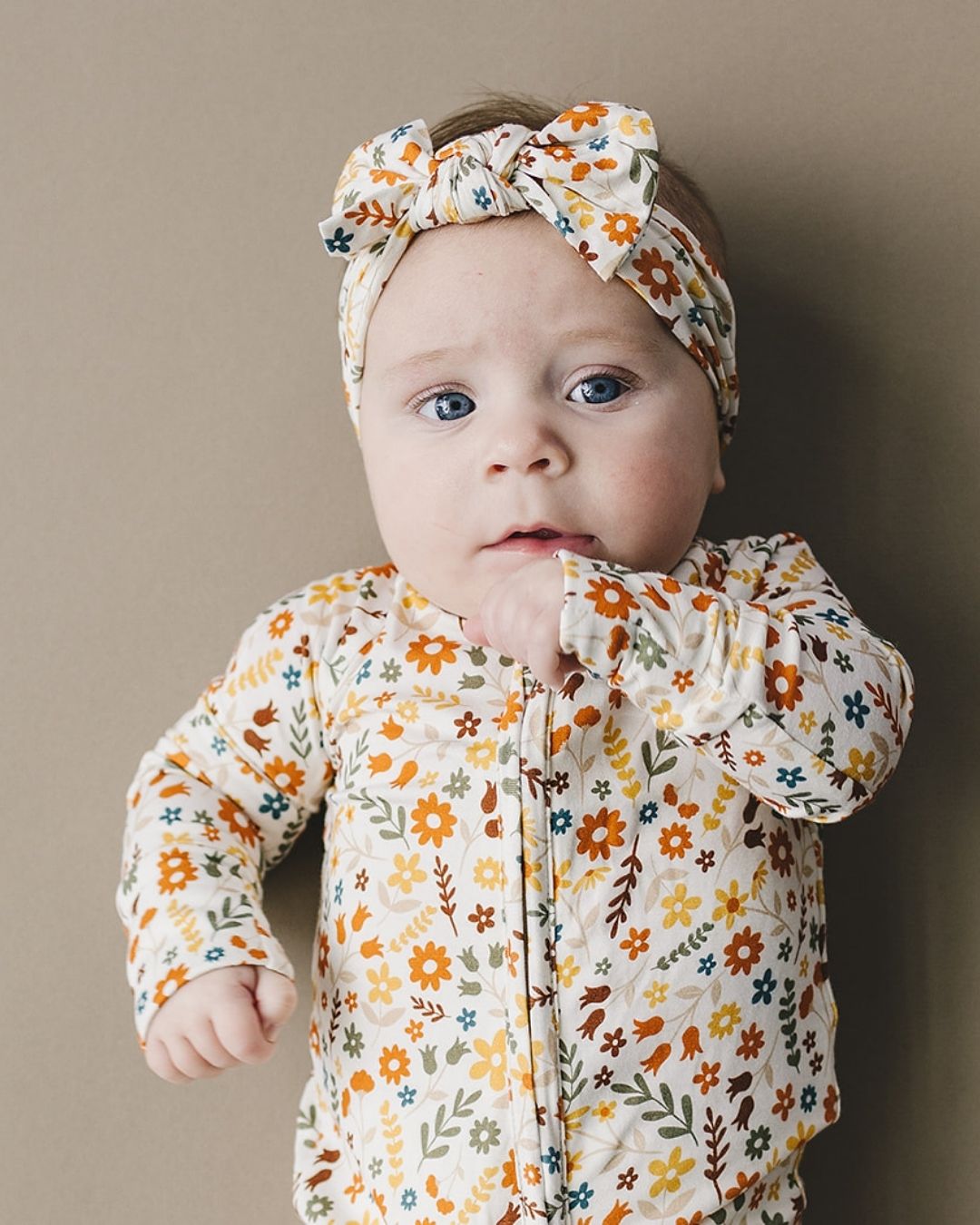 Bamboo Headband | Fall Flowers - Headband - LUCKY PANDA KIDS