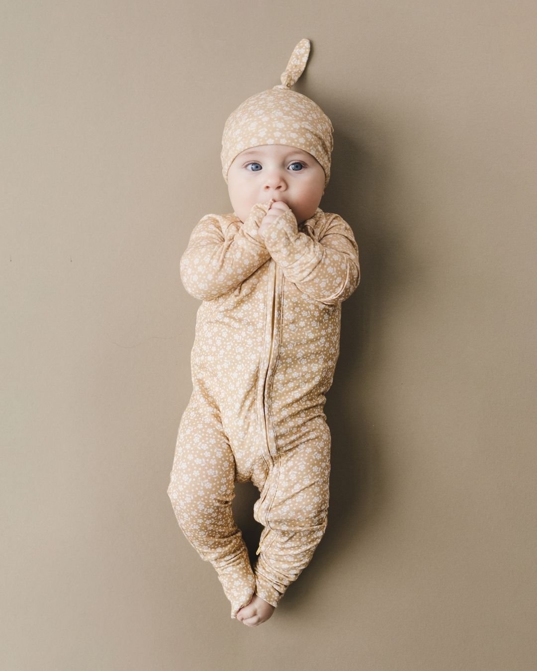 Bamboo Knot Hat | Neutral Garden - LUCKY PANDA KIDS