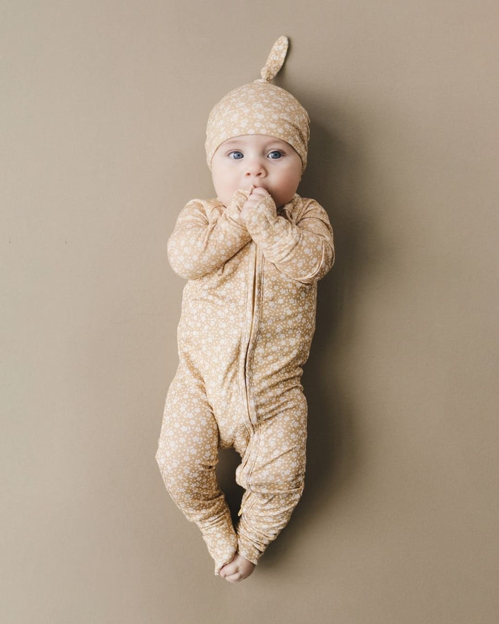 Bamboo Knot Hat | Neutral Garden - LUCKY PANDA KIDS