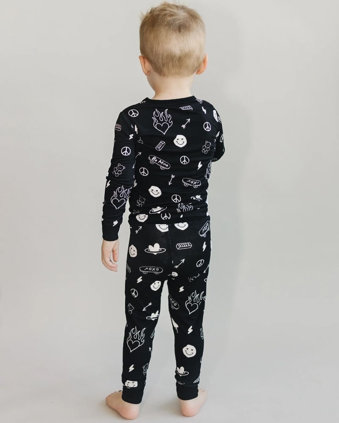 Bamboo Two Piece Set | Be Mine - Romper - LUCKY PANDA KIDS