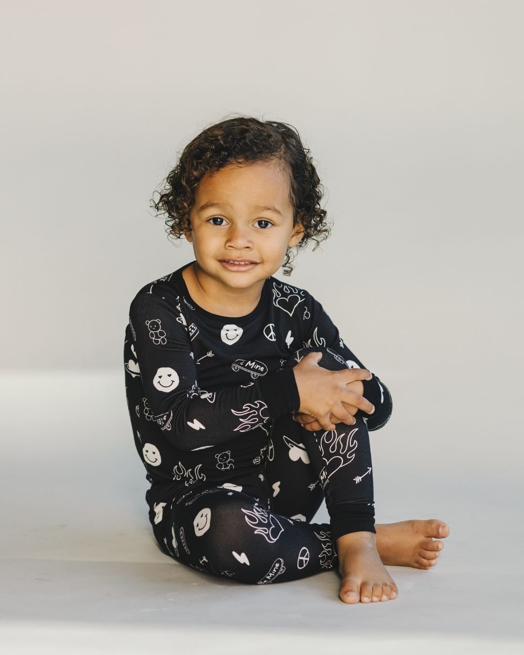Bamboo Two Piece Set | Be Mine - Romper - LUCKY PANDA KIDS