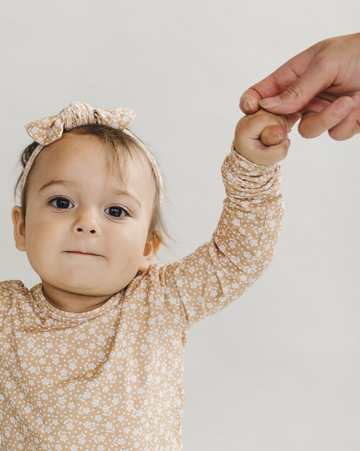 Bamboo Two Piece Set | Neutral Garden - Romper - LUCKY PANDA KIDS