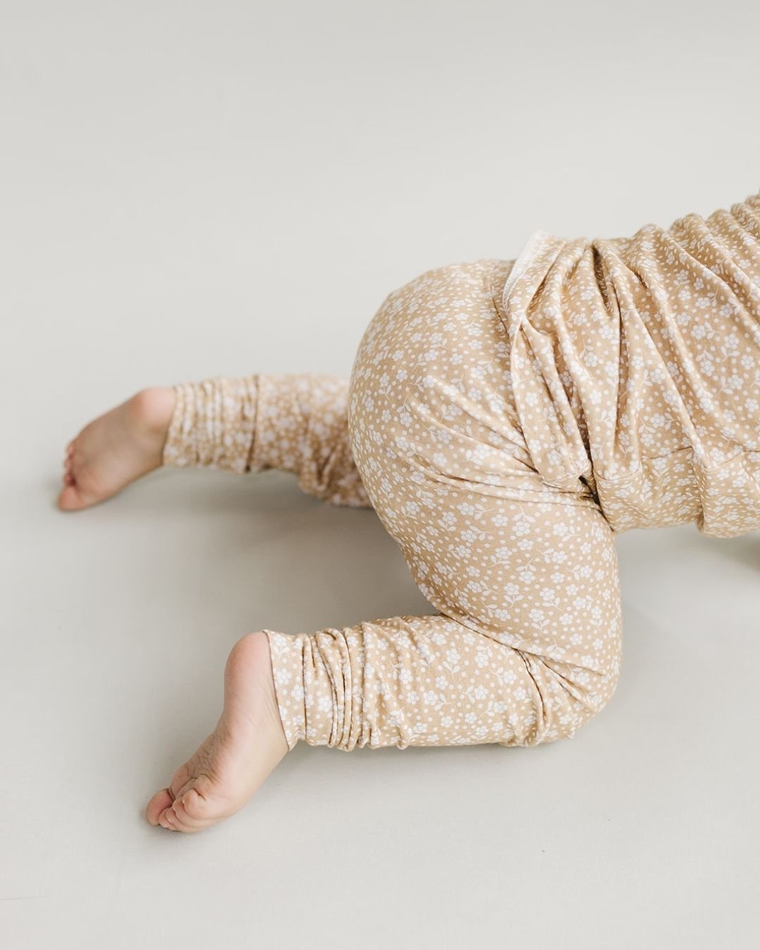Bamboo Two Piece Set | Neutral Garden - Romper - LUCKY PANDA KIDS