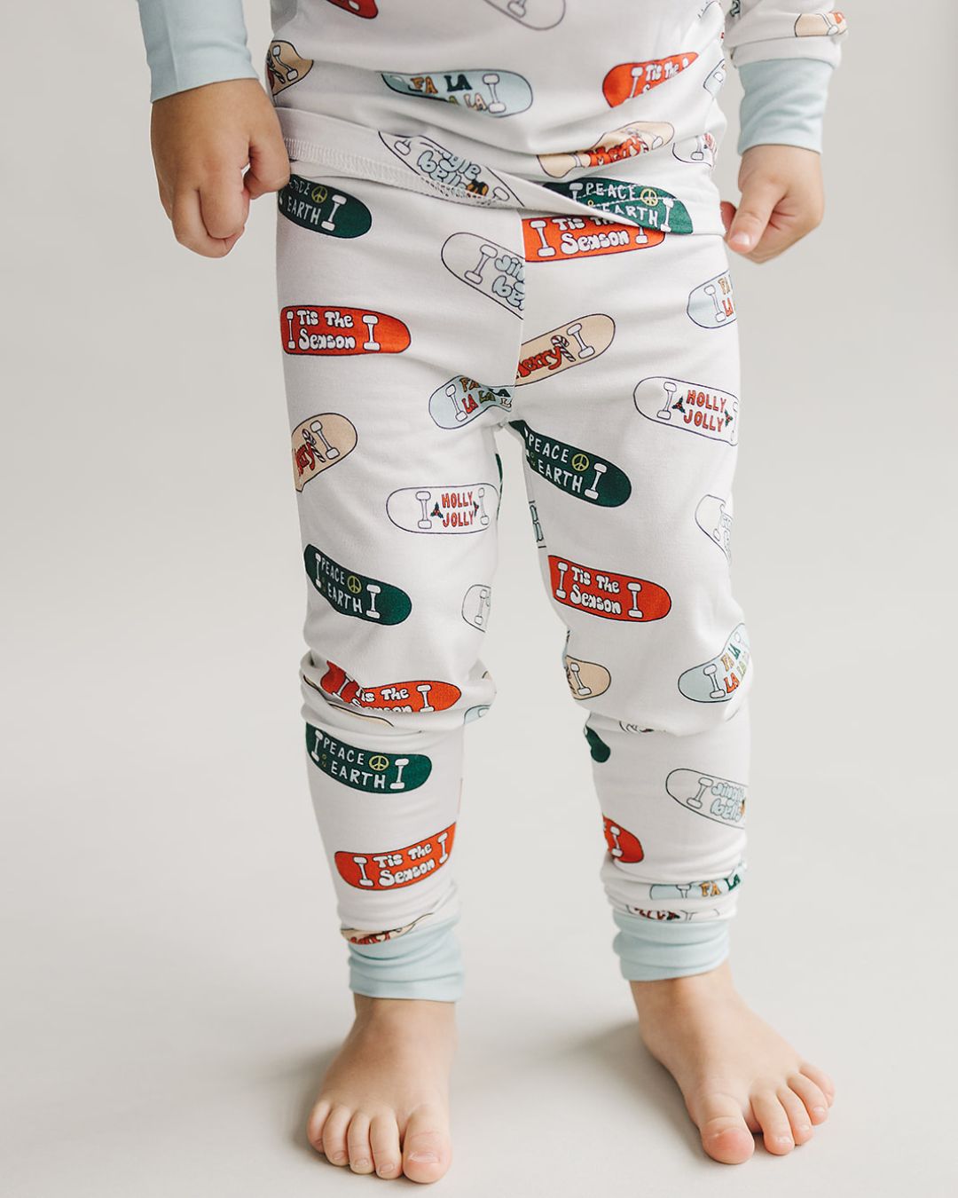 Bamboo Two Piece Set | Skateboard - Romper - LUCKY PANDA KIDS