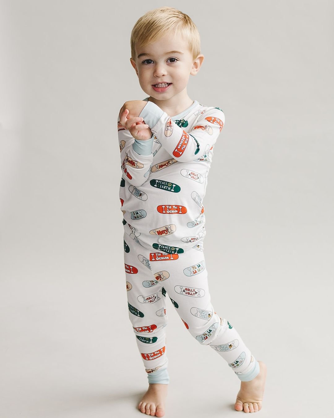 Bamboo Two Piece Set | Skateboard - Romper - LUCKY PANDA KIDS