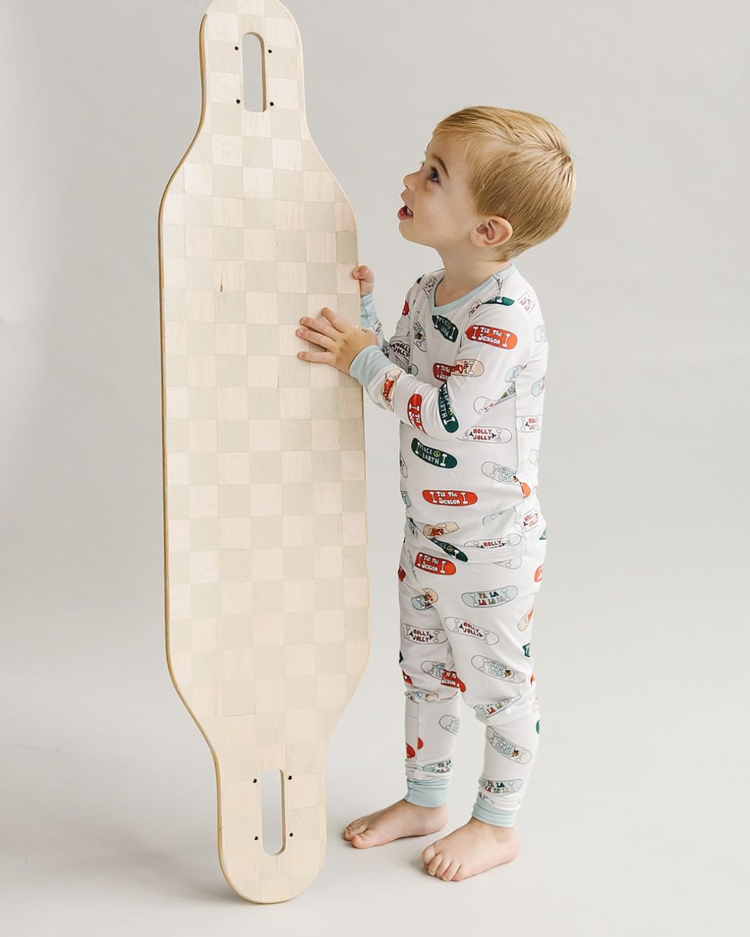 Bamboo Two Piece Set | Skateboard - Romper - LUCKY PANDA KIDS