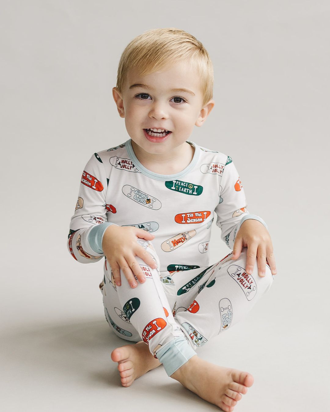 Bamboo Two Piece Set | Skateboard - Romper - LUCKY PANDA KIDS