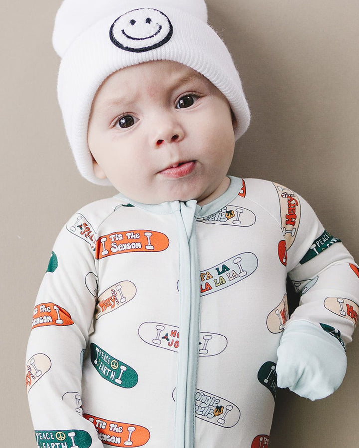 Bamboo Zip Romper | Skateboard - Romper - LUCKY PANDA KIDS