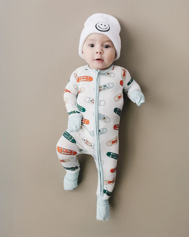 Bamboo Zip Romper | Skateboard - Romper - LUCKY PANDA KIDS