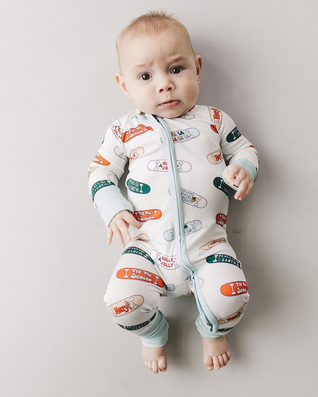 Bamboo Zip Romper | Skateboard - Romper - LUCKY PANDA KIDS