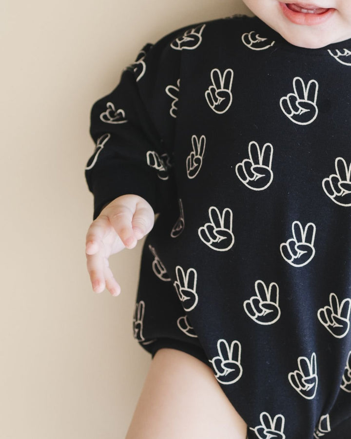 Bubble Romper | Good Vibes - LUCKY PANDA KIDS