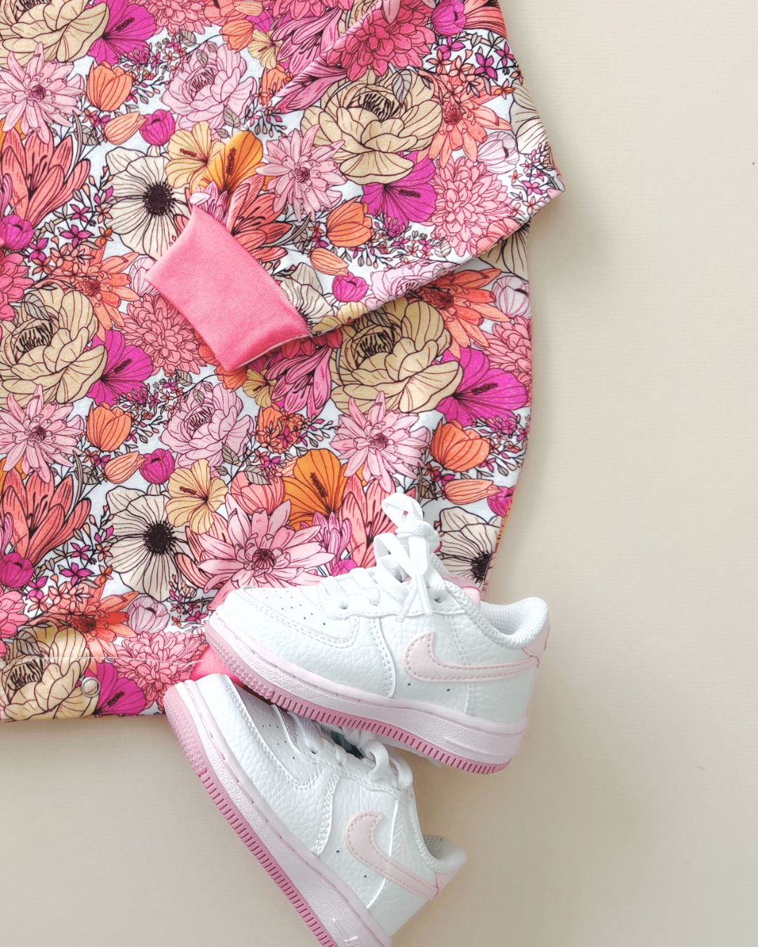 Bubble Romper | Pink Flowers - LUCKY PANDA KIDS