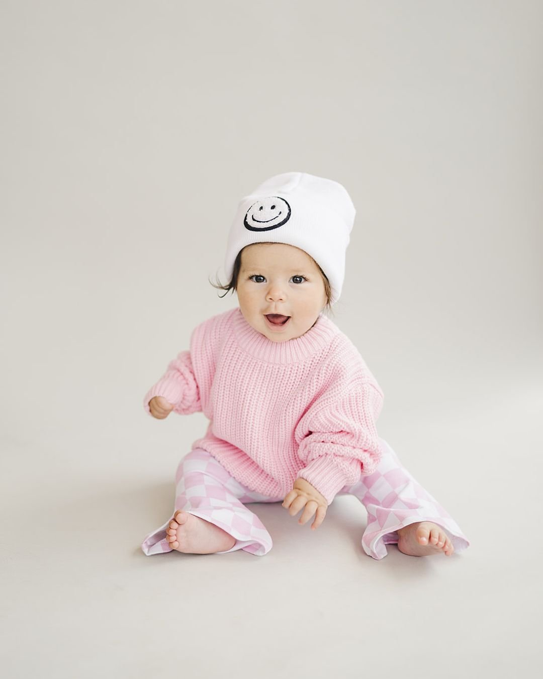 Checkered Flare Pants | Pink - Leggings - LUCKY PANDA KIDS