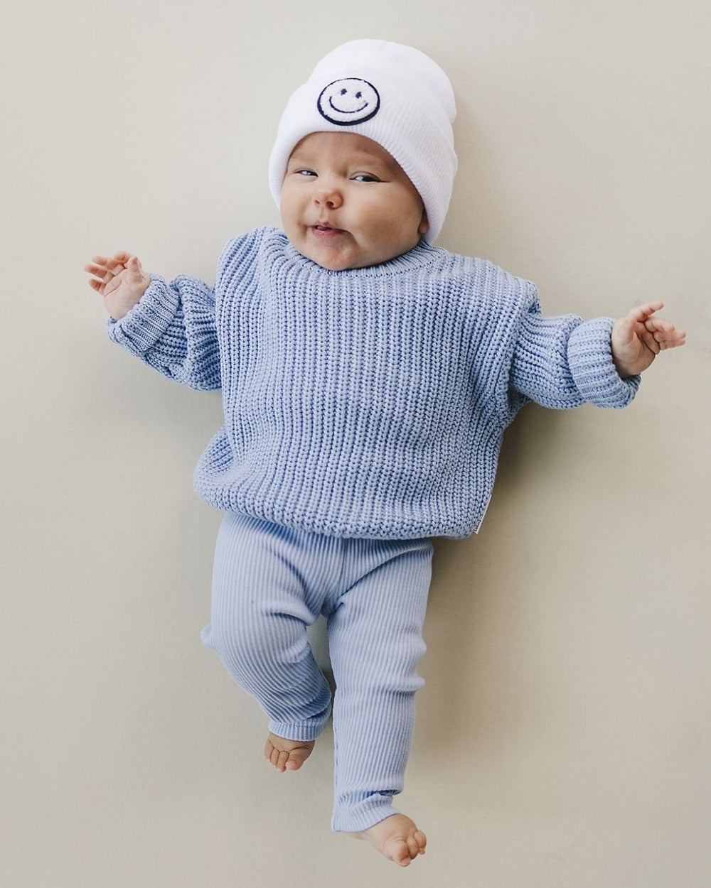 Chunky Knit Sweater | Blue - Sweater - LUCKY PANDA KIDS