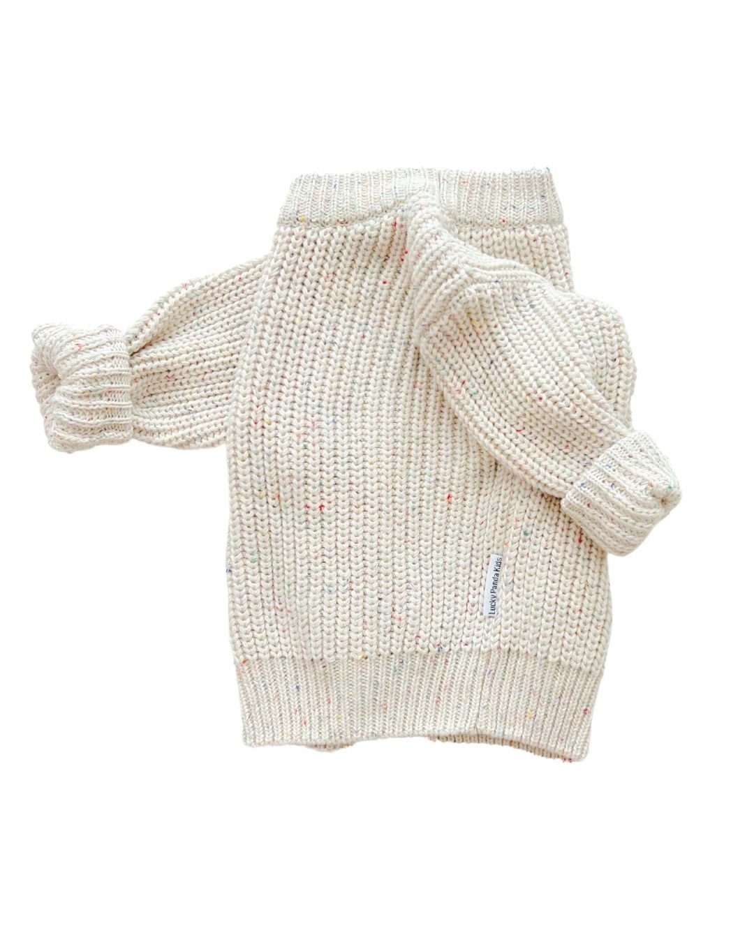 Chunky Knit Sweater | Confetti - Sweater - LUCKY PANDA KIDS