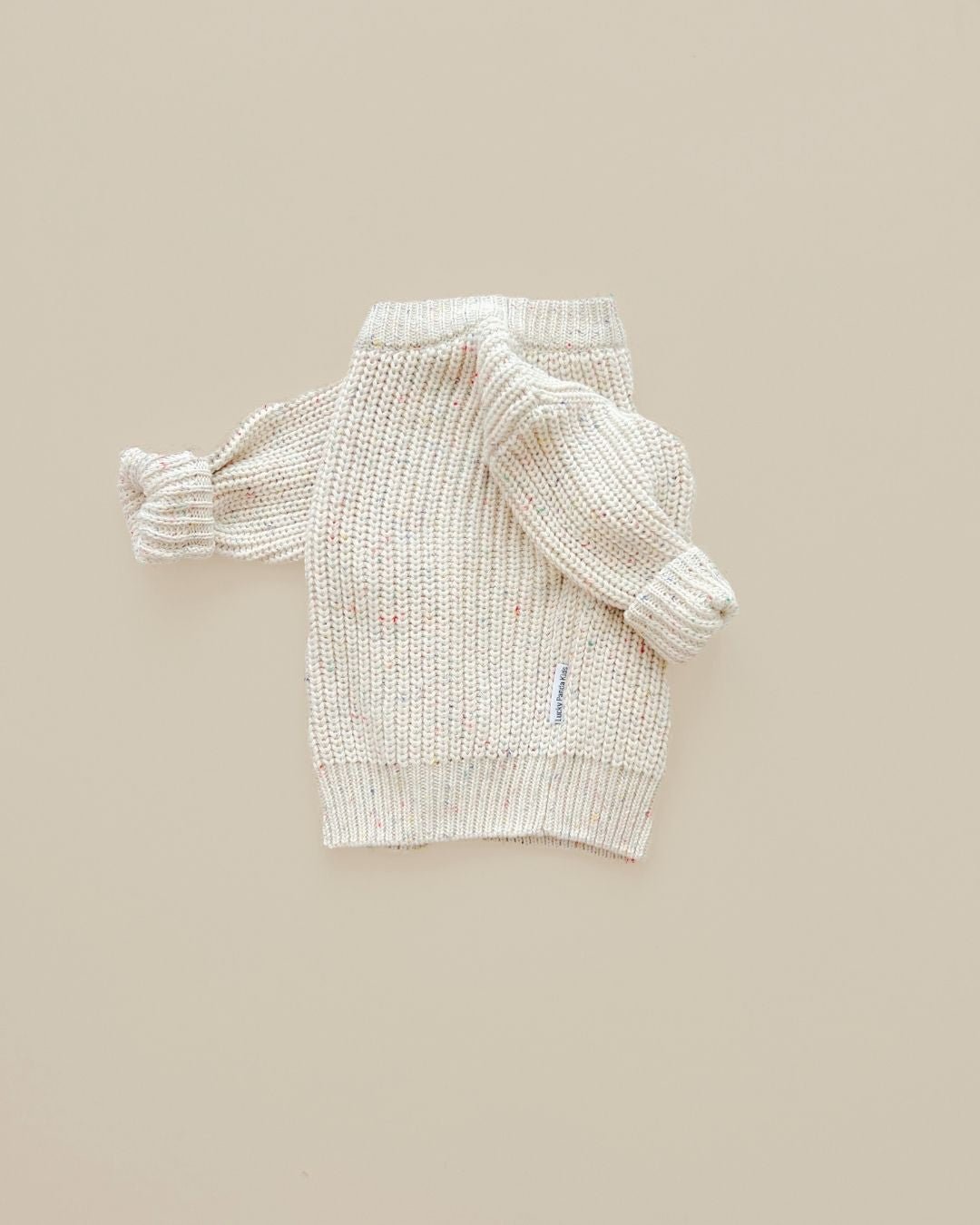 Chunky Knit Sweater | Confetti - Sweater - LUCKY PANDA KIDS