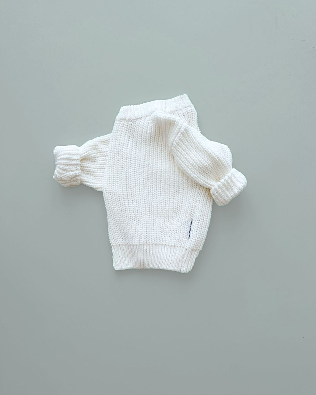 Chunky Knit Sweater | Milk - Sweater - LUCKY PANDA KIDS