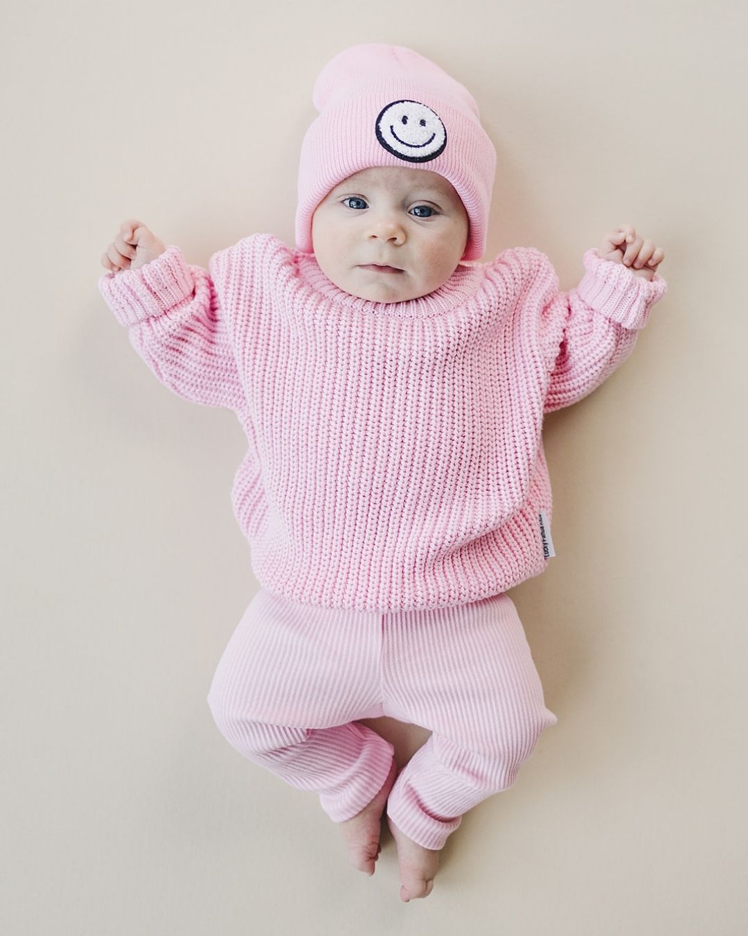 Chunky Knit Sweater | Pink - Sweater - LUCKY PANDA KIDS