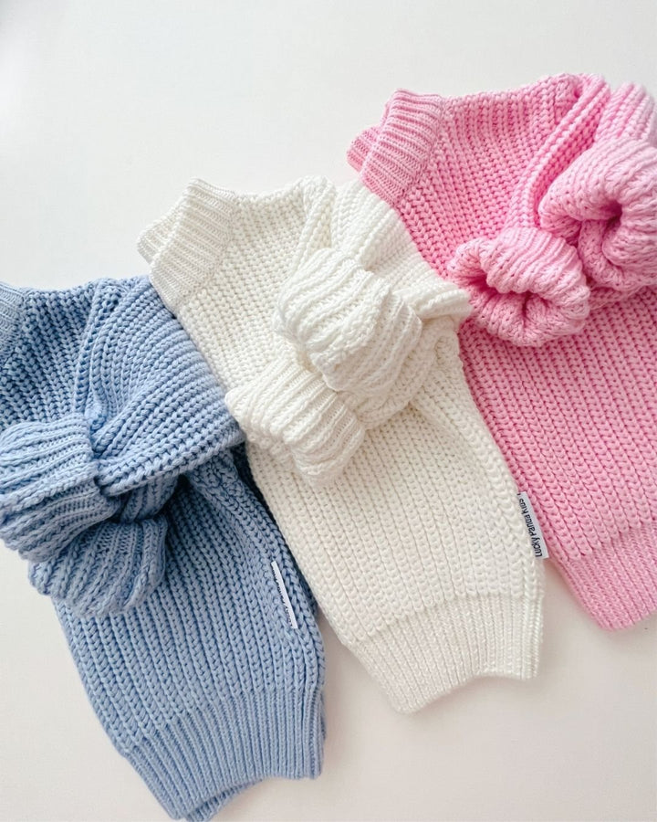Chunky Knit Sweater | Pink - Sweater - LUCKY PANDA KIDS