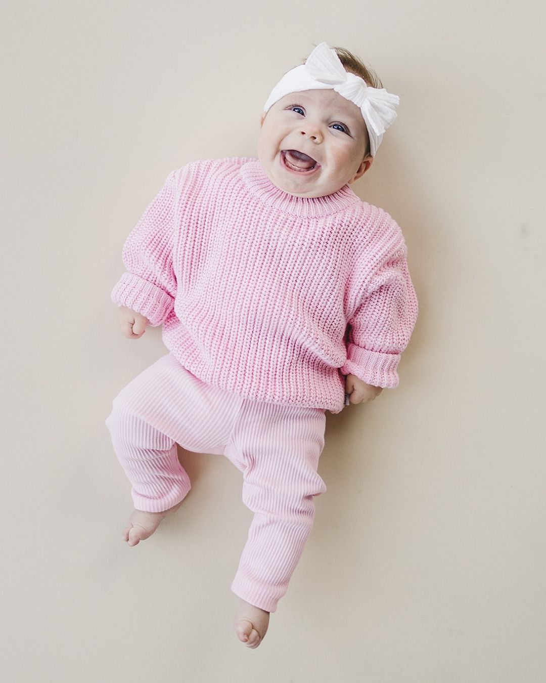 Chunky Knit Sweater | Pink - Sweater - LUCKY PANDA KIDS