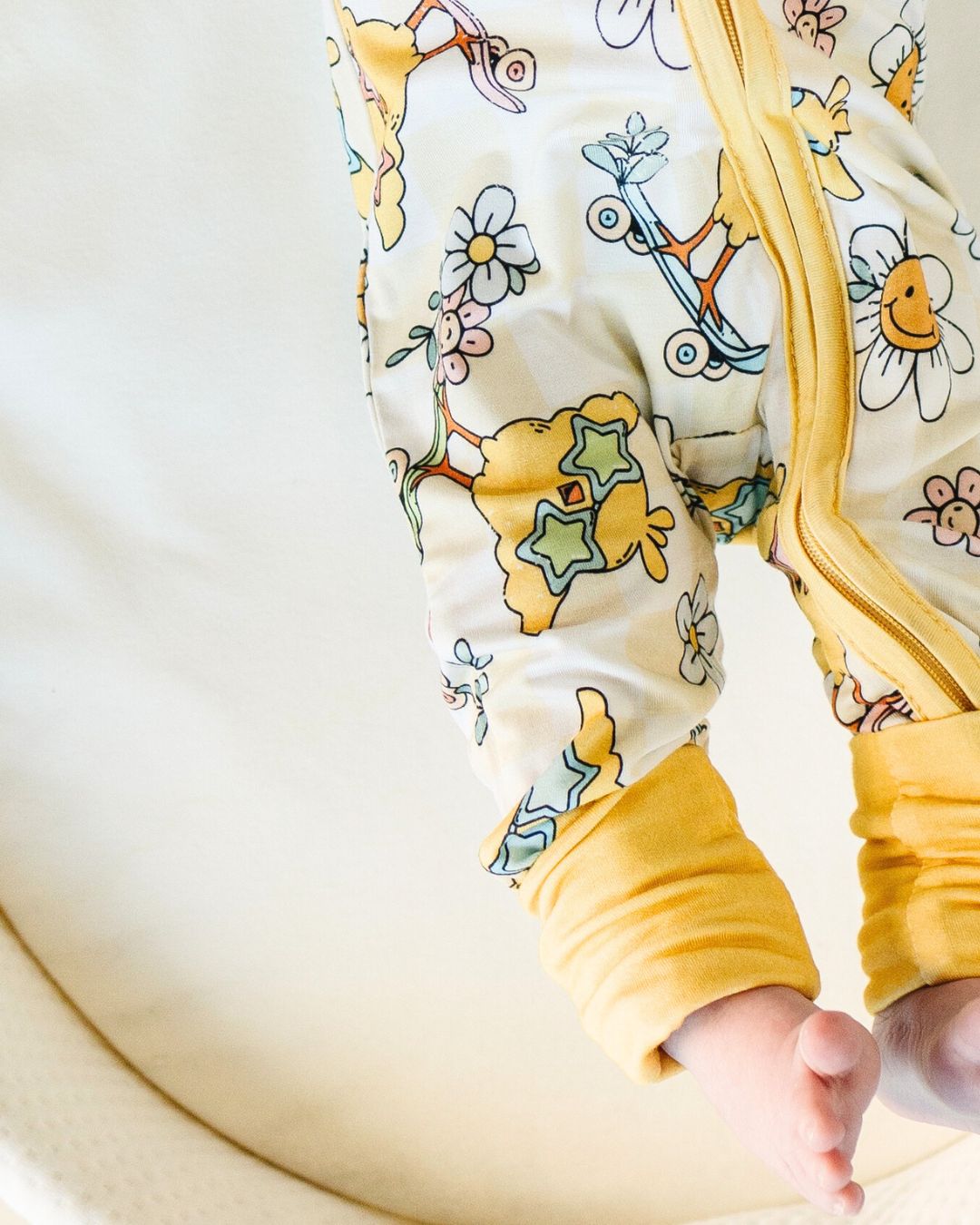Easter Bamboo Zip Romper | Skater Chick - Romper - LUCKY PANDA KIDS