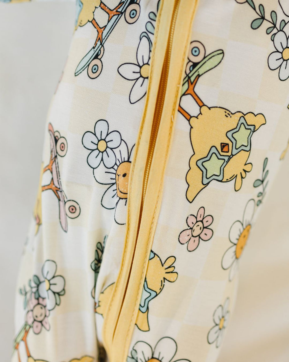 Easter Bamboo Zip Romper | Skater Chick - Romper - LUCKY PANDA KIDS