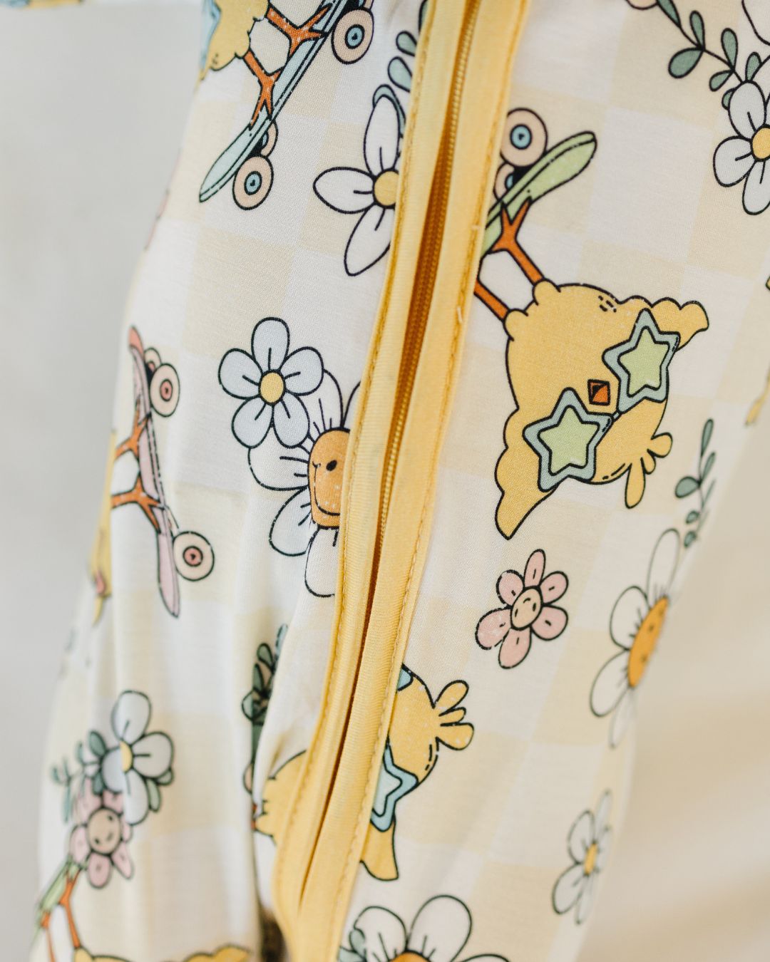 Easter Bamboo Zip Romper | Skater Chick - Romper - LUCKY PANDA KIDS