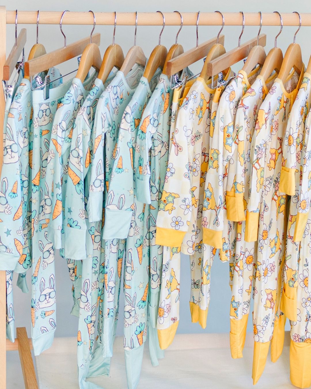 Easter Bamboo Zip Romper | Skater Chick - Romper - LUCKY PANDA KIDS