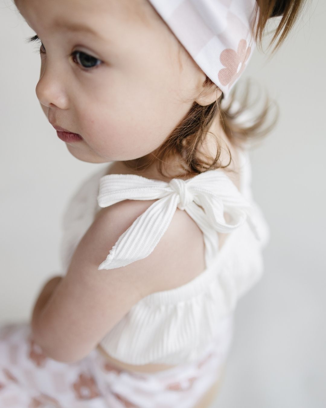 Flare Set | Latte Daisy - LUCKY PANDA KIDS