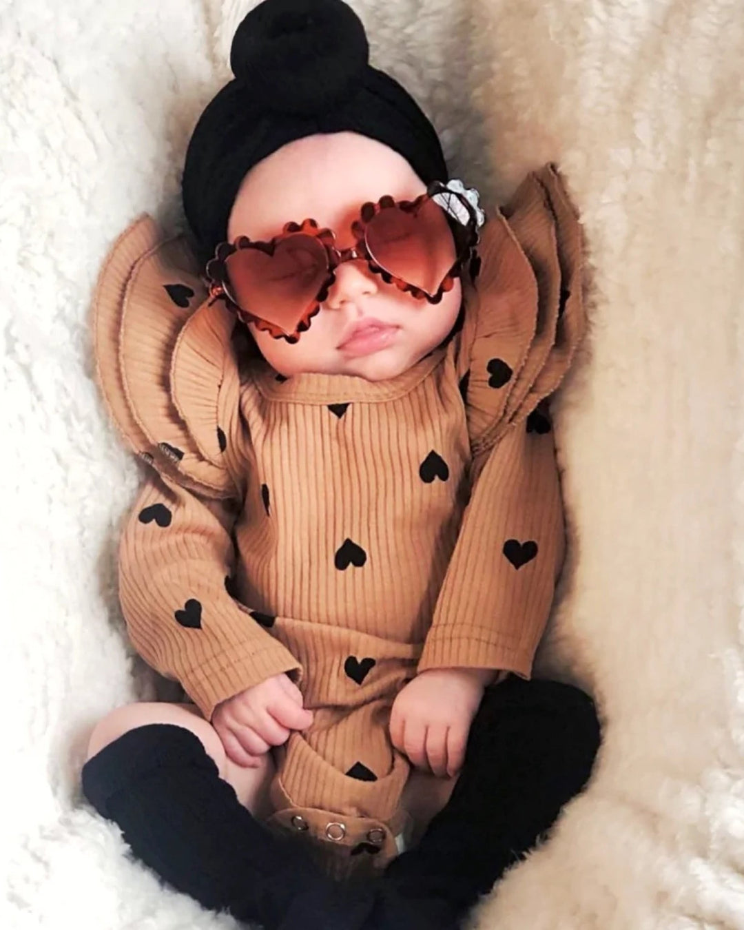 Heart Sunglasses, Tortoise - LUCKY PANDA KIDS