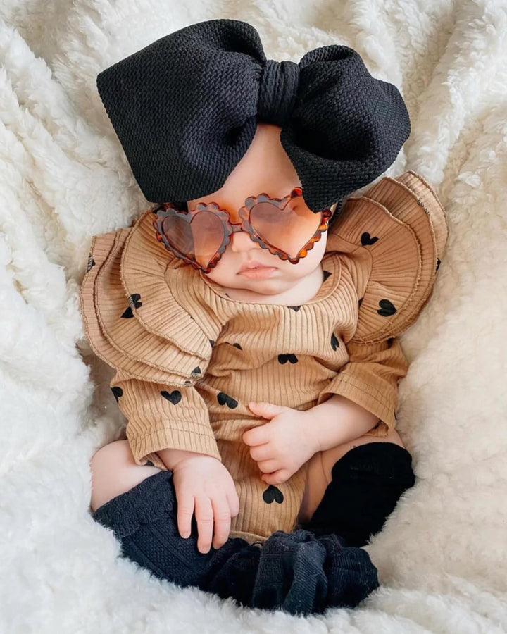 Heart Sunglasses, Tortoise - LUCKY PANDA KIDS