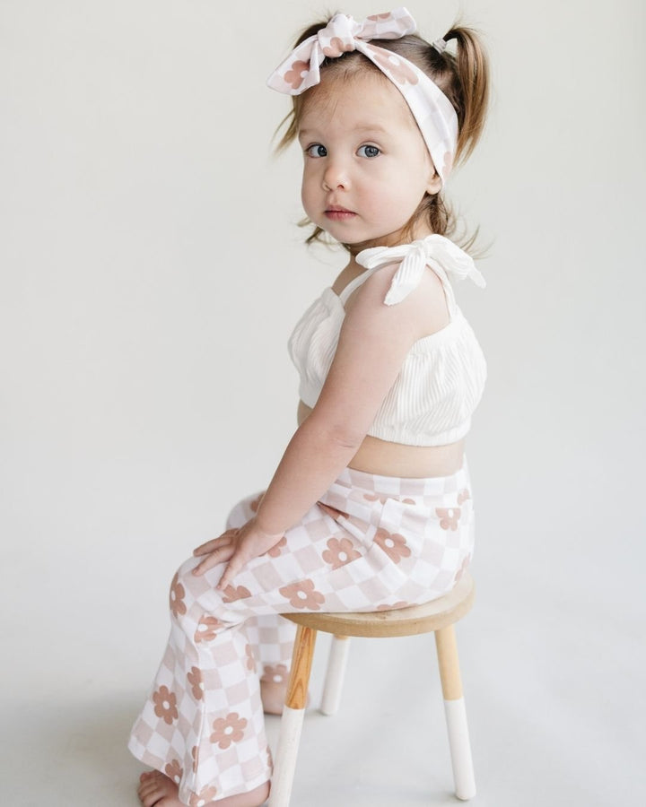 Latte Daisy Headband - Headband - LUCKY PANDA KIDS