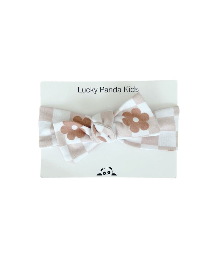 Latte Daisy Headband - Headband - LUCKY PANDA KIDS