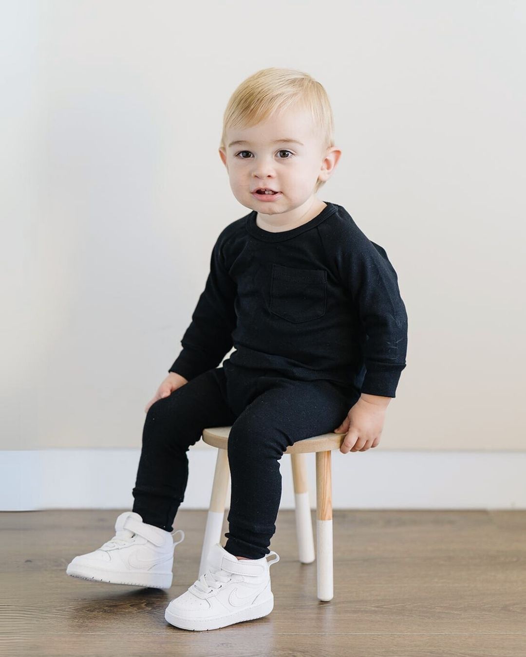 Lounge Set | Black - Lounge Set - LUCKY PANDA KIDS