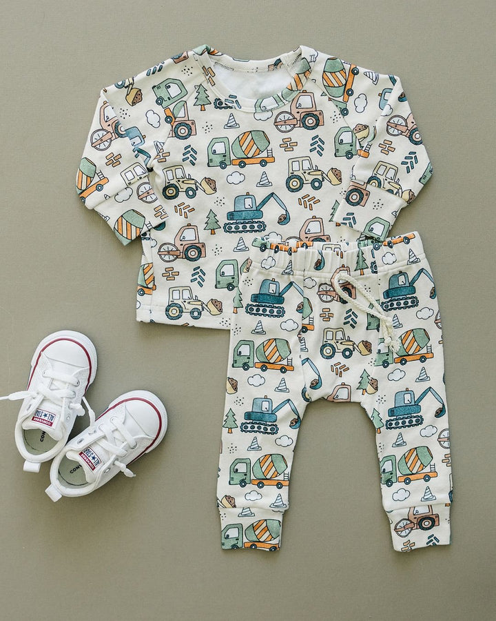 Lounge Set | Construction Trucks - Lounge Set - LUCKY PANDA KIDS