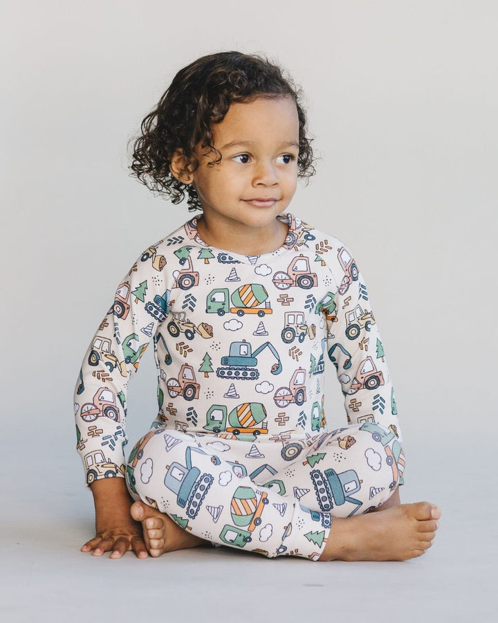 Lounge Set | Construction Trucks - Lounge Set - LUCKY PANDA KIDS
