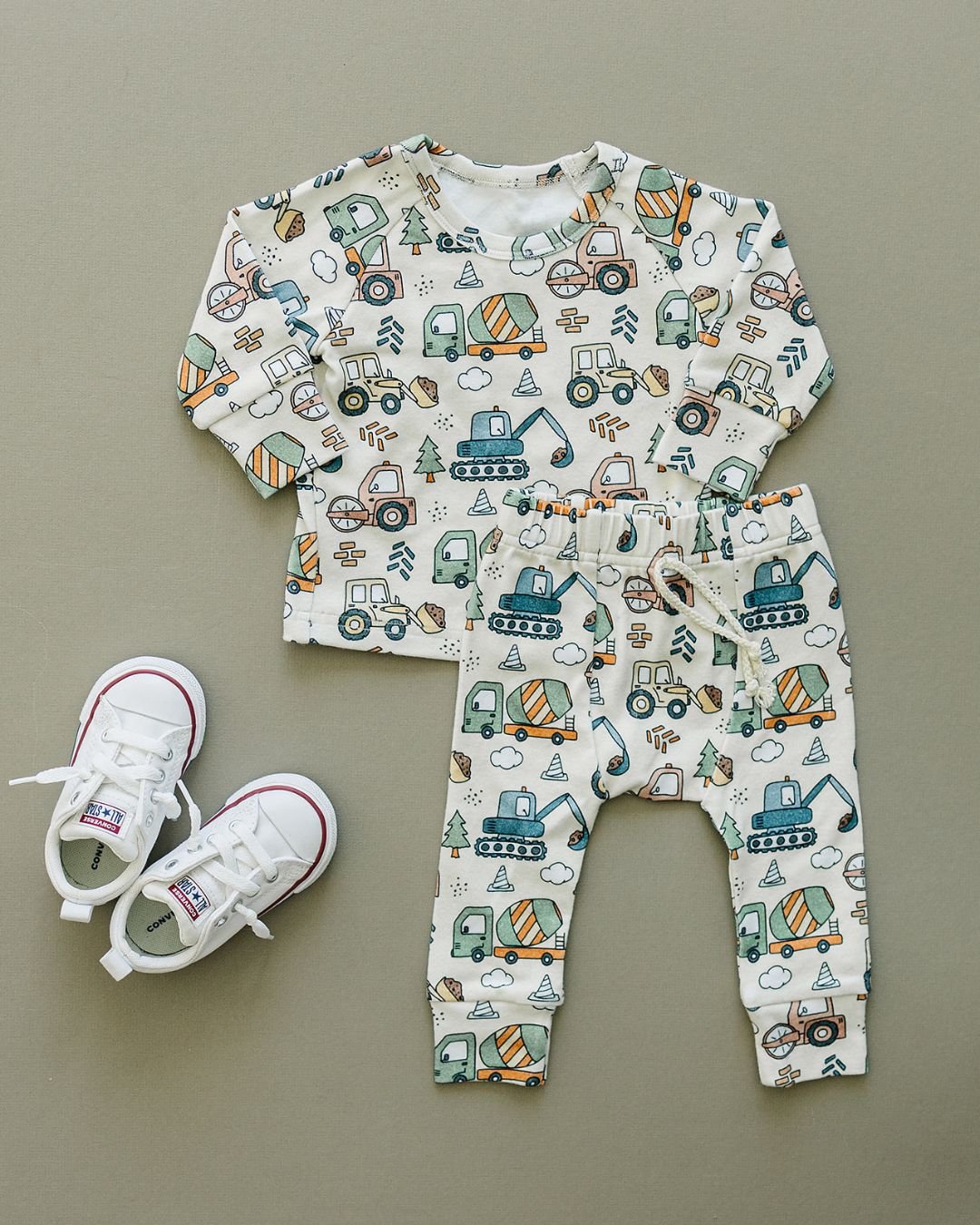 Lounge Set | Construction Trucks - Lounge Set - LUCKY PANDA KIDS