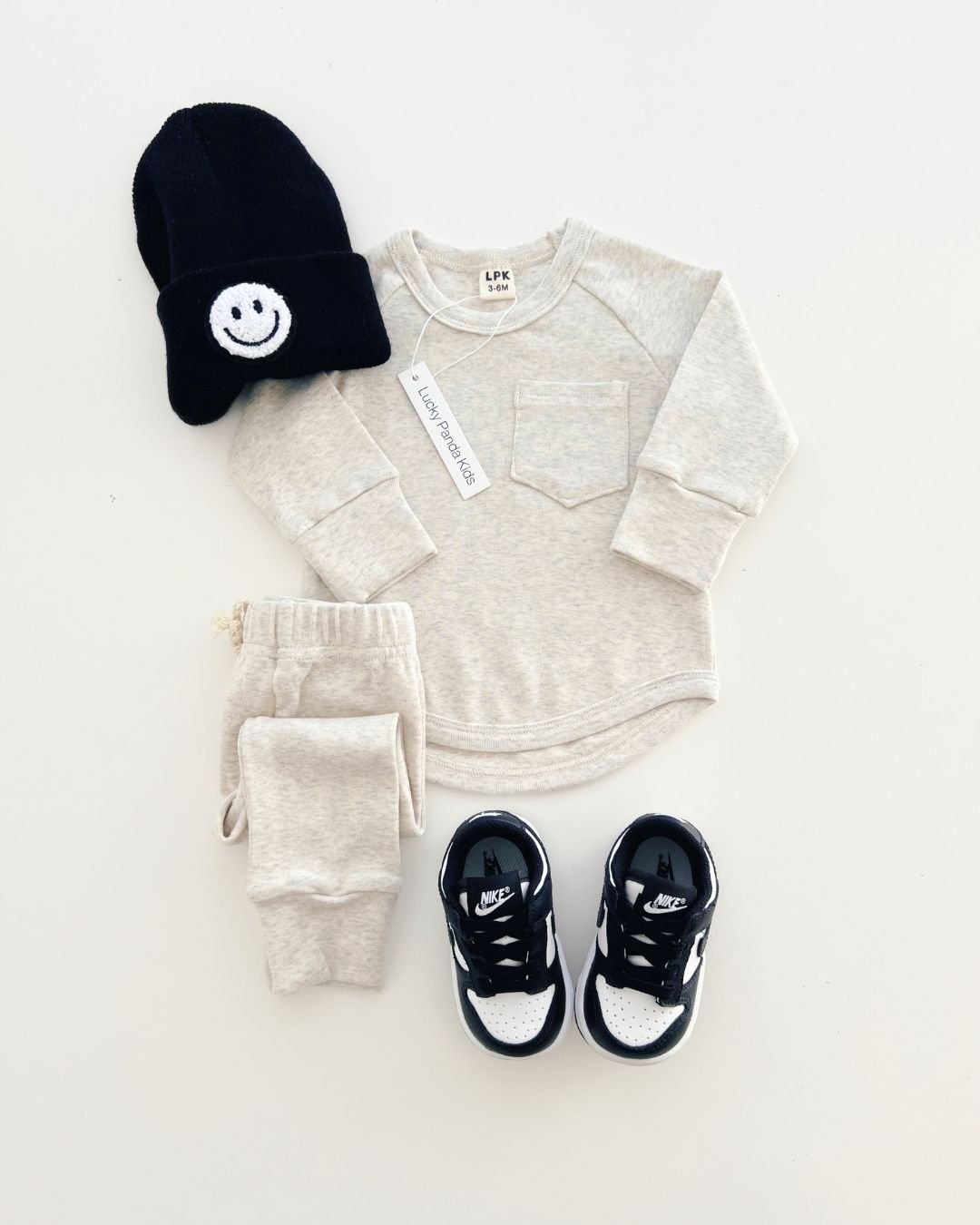 Lounge Set | Oatmeal - Lounge Set - LUCKY PANDA KIDS