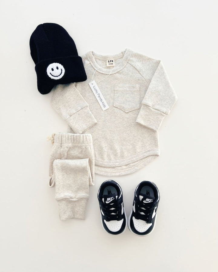 Lounge Set | Oatmeal - Lounge Set - LUCKY PANDA KIDS