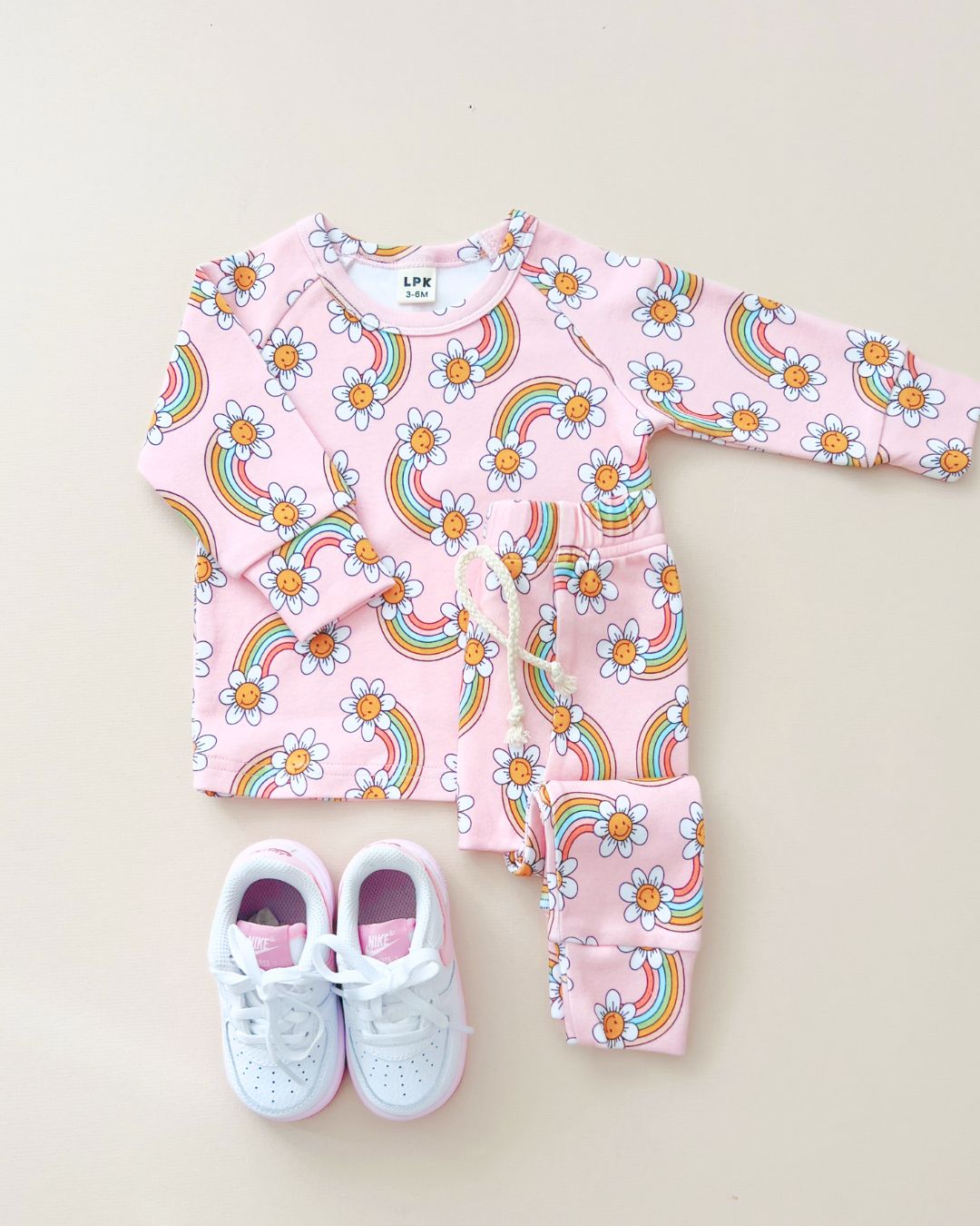 Lounge Set | Retro Rainbow - Lounge Set - LUCKY PANDA KIDS