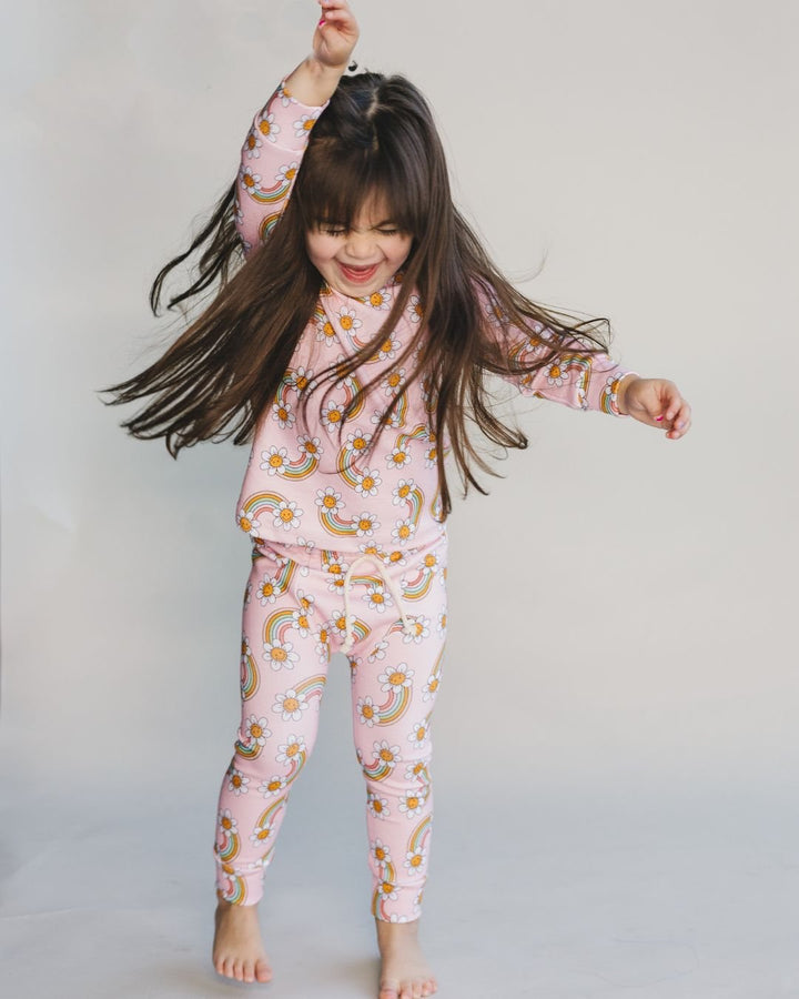 Lounge Set | Retro Rainbow - Lounge Set - LUCKY PANDA KIDS