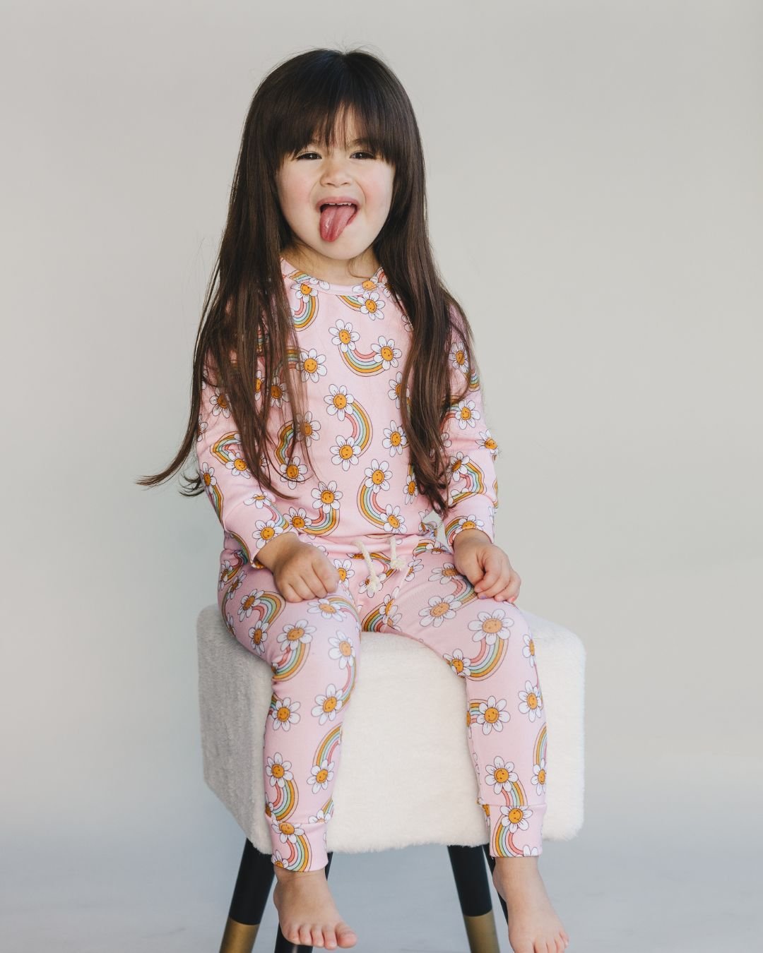Lounge Set | Retro Rainbow - Lounge Set - LUCKY PANDA KIDS